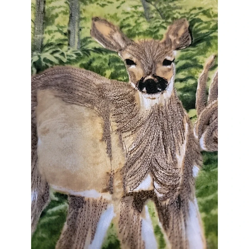 Handmade Quilt New Buck & Deer Theme Size 54 X 54